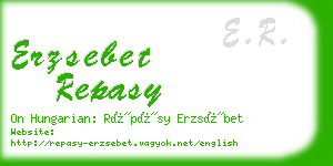 erzsebet repasy business card